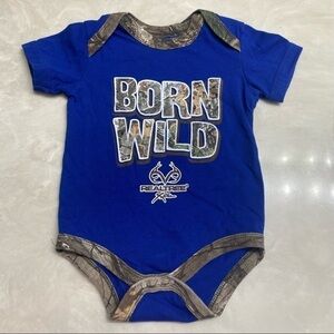 Realtree Baby Boy Camo Onesie Short Sleeve Bodysuit 12M
